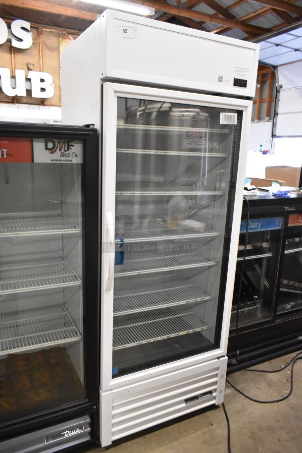 2021 True TSCI-600R-G-PH commercial cooler, single glass door, poly coated racks, excellent condition, 115V, 1 phase.