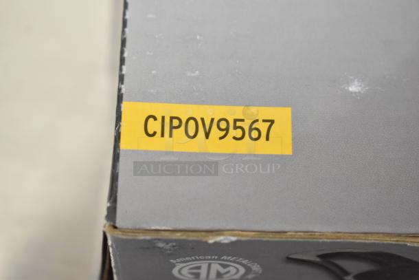 American Metalcraft CIPOV9567 36 oz. cast iron casserole dish box; label showing "CIPOV9567". New, with scratch and dent.