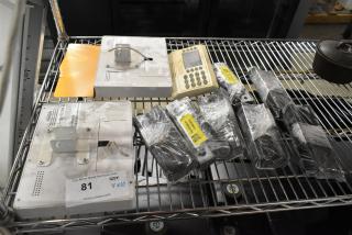 10-item lot featuring Wren Solutions panel, assorted parts, fair condition, some with labels, quantity tag "QTY X10".