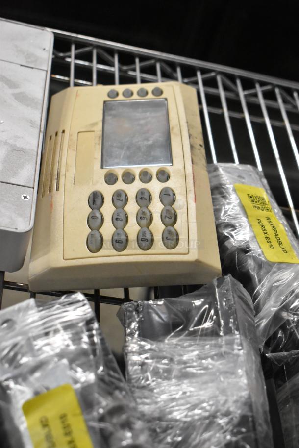 10-item lot with Wren Solutions panel, keypad, display. Used condition. Includes packaging with labeled tags.