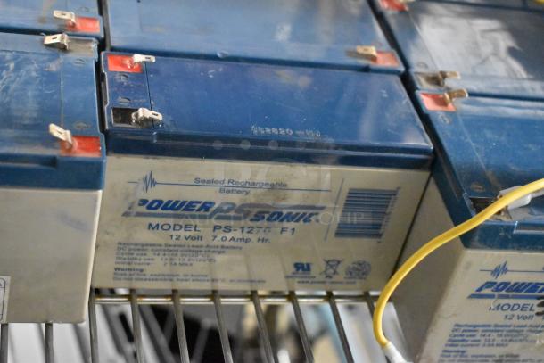 Power Sonic PS-1276 rechargeable battery, 12V 7.0Ah, sealed lead-acid, lightly worn. 19 units available in auction.