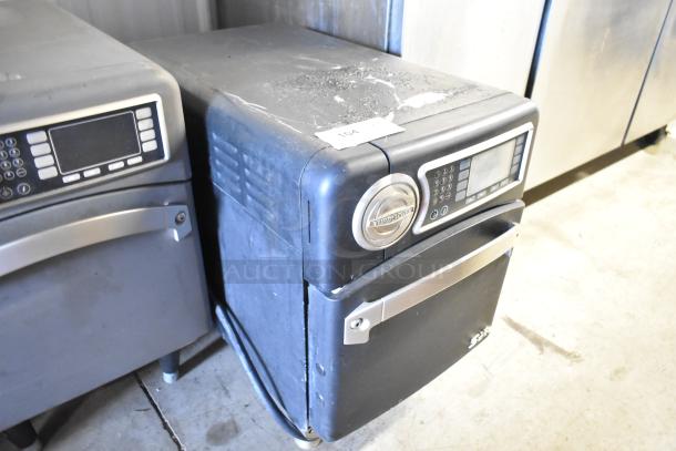 Turbochef NGO metal commercial rapid cook oven, electric, 208/240V, 1 phase, visible wear, control panel intact.