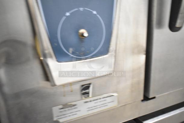 Rational SCCWE62/SCCWE102 stainless steel convection oven, 2019 model, on commercial casters, 480V, 3 phase.