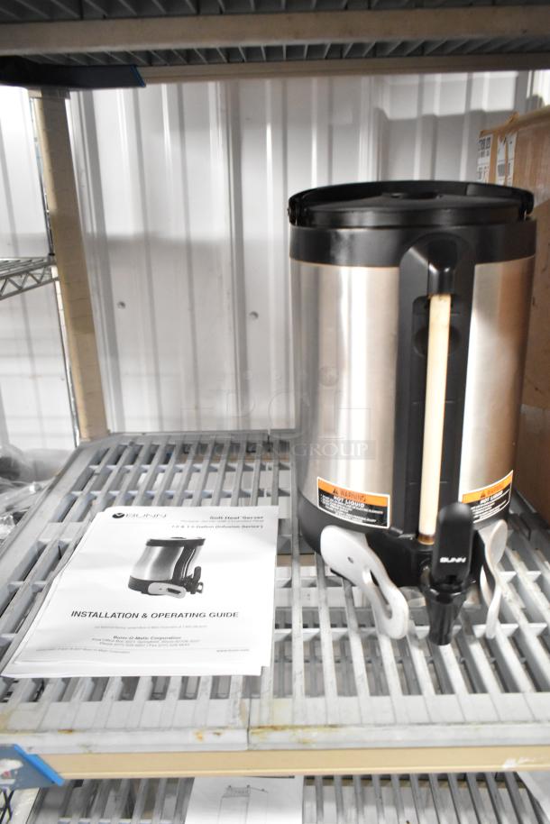 BRAND NEW 2023 Bunn 27850.1011 SH SERVER Stainless Steel Beverage Dispenser, scratch and dent. Includes operating guide.