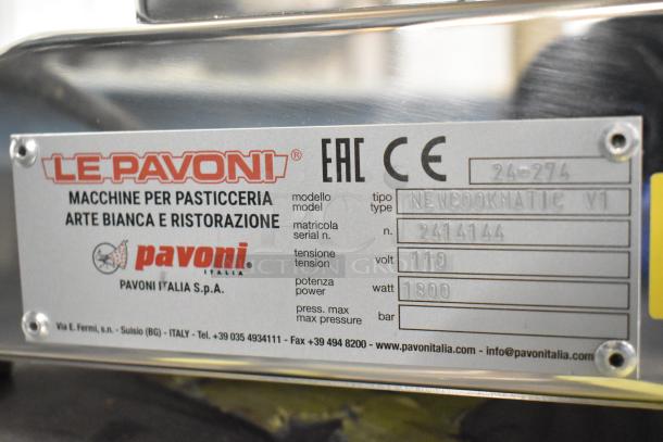 Pavoni New CookMatic stainless steel tartlet machine, 110V, 1 phase, 1800W. Brand new scratch and dent condition.