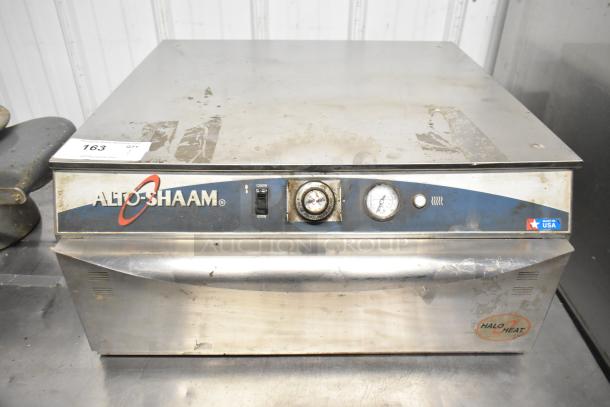 Alto Shaam 500-1D stainless steel warming drawer, commercial countertop model, single drawer, 120V, good condition.