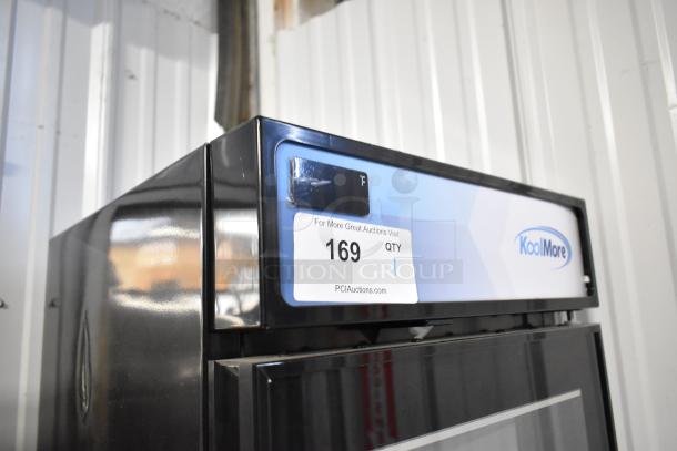 BRAND NEW KoolMore KM-MDF-17S single door reach-in freezer, metal, poly-coated racks, 115V, labeled with auction tag "169".