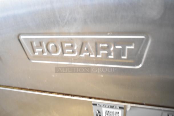 2020 Hobart LXER stainless steel undercounter dishwasher, 120/208-240V, 1 Phase, commercial-grade, embossed logo.