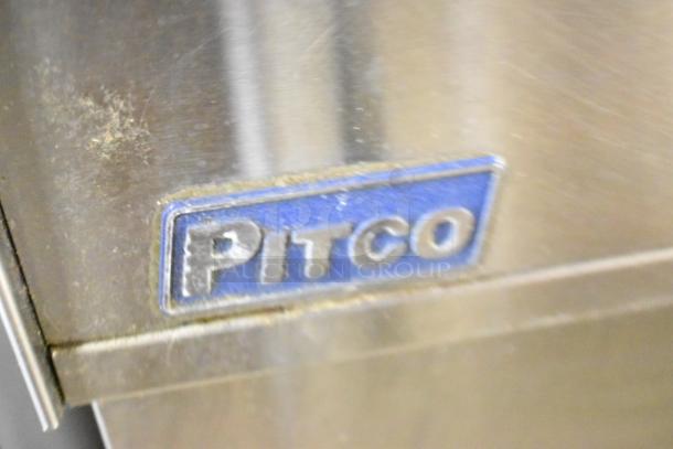 2018 Pitco Frialator SE14 stainless steel deep fat fryer, electric, 208V, 3-phase, with visible Pitco brand logo.