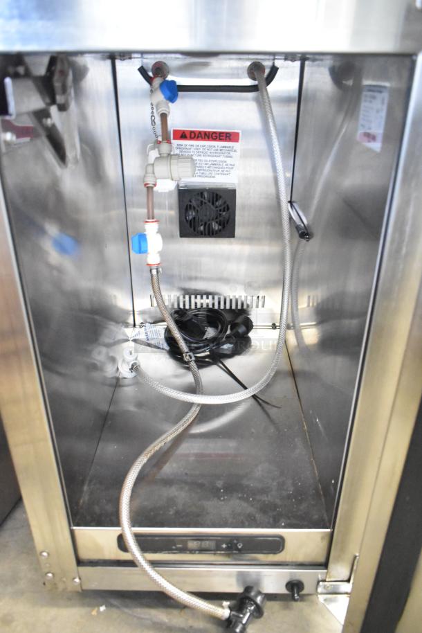 2022 Automatic Bar Controls JT-NITCOM-R Nitro Dispenser, stainless steel, commercial use, 115V, 1 phase. Interior view.