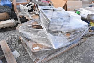 14 BRAND NEW SCRATCH AND DENT! Items Including Butcher Block Table Top, Ice Baffle, Side Chair, Table Base Plate. See Description for Details. 14 Times Your Bid! - Item #1228077