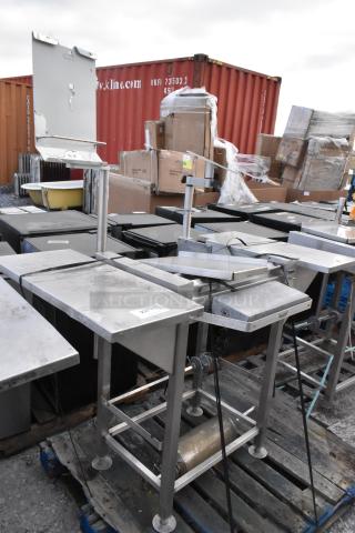 Hobart HWS-4 Stainless Steel Commercial Floor Style Wrapping Station. 120 Volts, 1 Phase. - Item #1228100