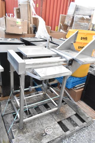 Hobart HWS-4 Stainless Steel Commercial Floor Style Wrapping Station. 120 Volts, 1 Phase. - Item #1228101