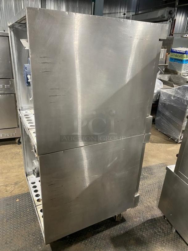 Bakers Pride Cyclone Series double convection oven, stainless steel, Model CO11G1, on casters, natural gas, used condition.