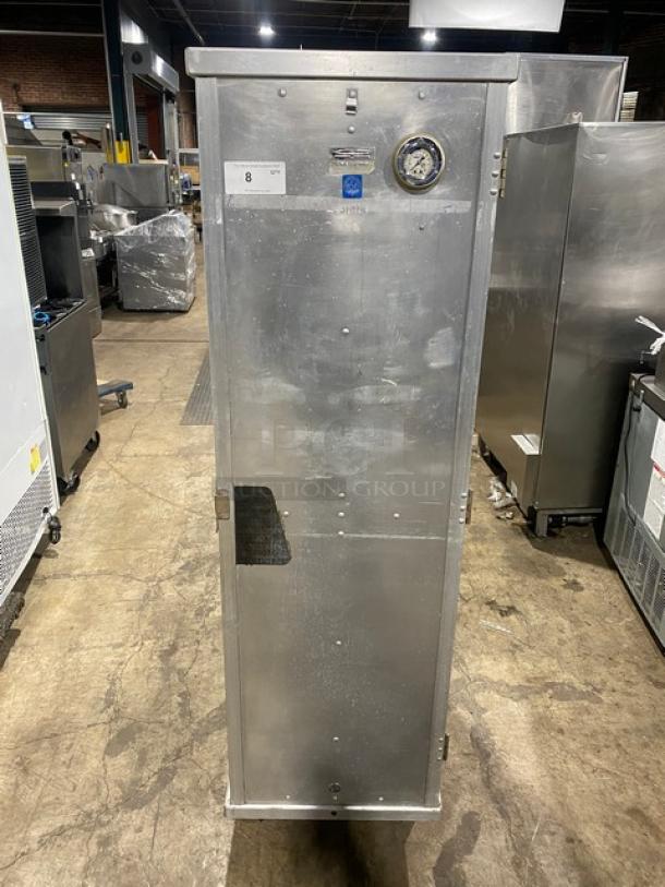 Cres-Cor electric heated holding/proofing cabinet with pan slides, 110-120V, single section, on casters, good condition.