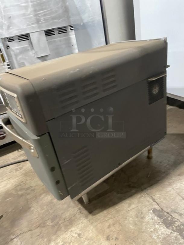 TurboChef NGO Rapid Cook Oven, 2015 model, electric-powered, countertop design, digital controls, on legs, 208/240V, used condition.