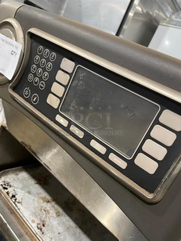 TurboChef NGO 2015 commercial rapid cook oven with digital push controls; 208/240V, electric-powered, on legs.