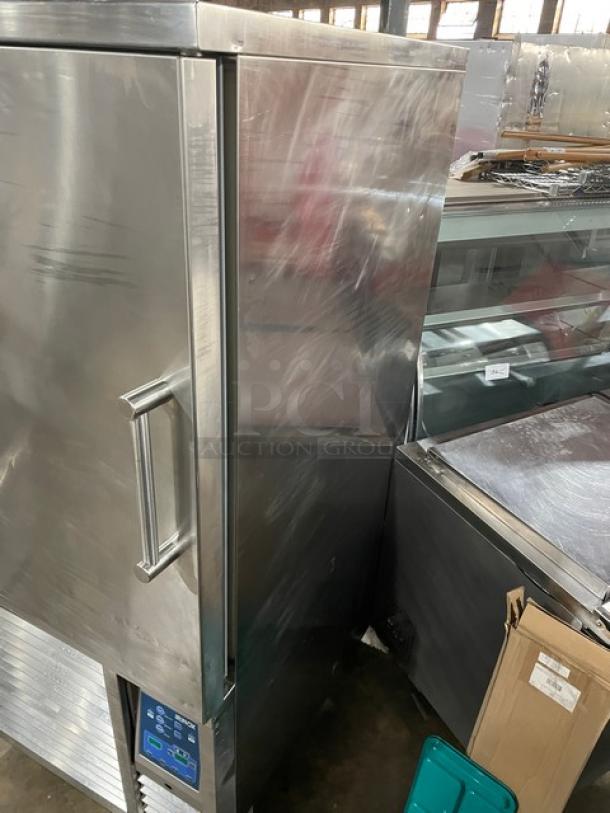 Irinox HC141/50 commercial stainless steel blast chiller/shock freezer, single door, on casters, 208V 3 phase.