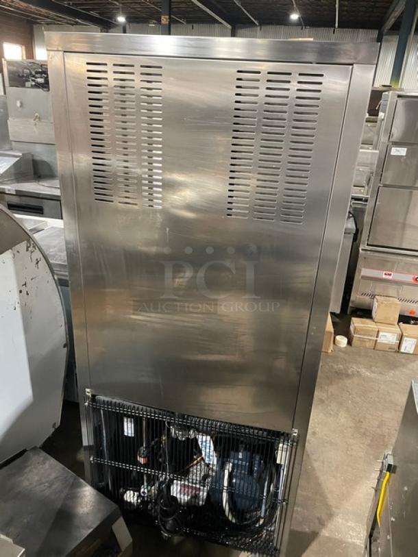 Irinox HC141/50 stainless steel blast chiller/freezer, single door, 208V 3 phase, on casters, commercial-grade.