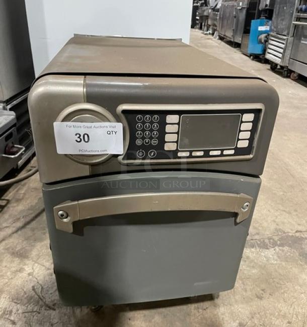 TurboChef model NGO rapid cook oven, 2015, digital controls, countertop, 208/240V, with legs, used condition.