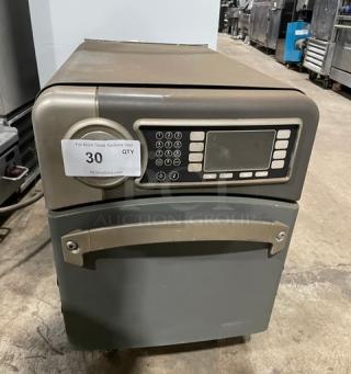 TurboChef model NGO rapid cook oven, 2015, digital controls, countertop, 208/240V, with legs, used condition.
