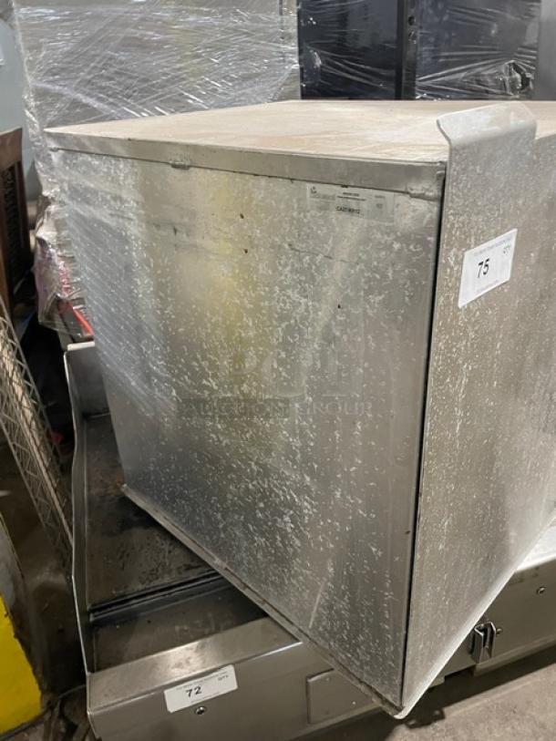 Lockwood Commercial Aluminum Half-Height Reach-In Retarder Cabinet, Model CA27RR12, with pan slides, used condition.