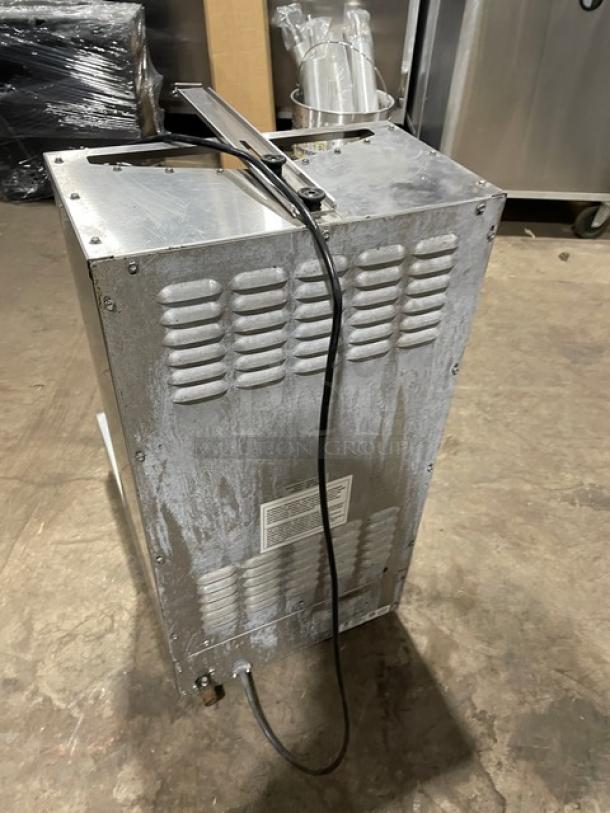 Star Max Series Vertical Gyro Broiler, Model VBG30, natural gas powered, stainless steel, SN: VBG300116A0007, on legs.