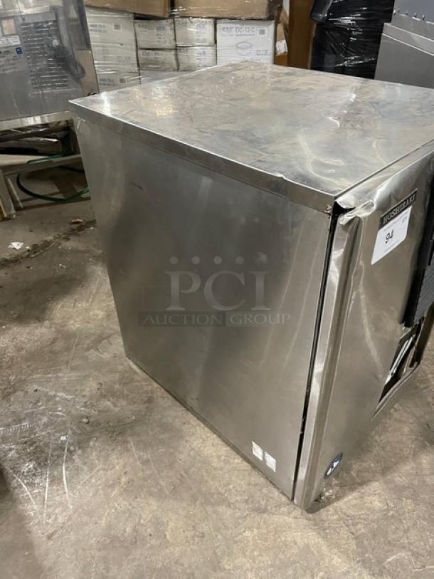 Hoshizaki KM-515MAH stainless steel ice machine, crescent-cube style, electric, air-cooled, 115-120V, used condition.
