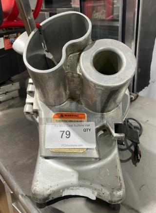 Transamerica TBR580 Deluxe Food Processor, commercial electric, countertop model, 115V, on legs, serial no. 0900376.