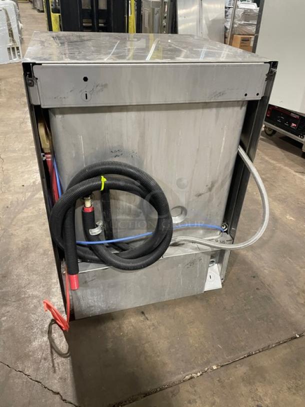 Hobart LXEH commercial undercounter dishwasher, stainless steel, new body style, Energy Star certified, 120/208-240V, 1 phase.