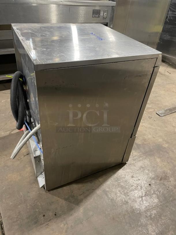 Hobart LXEH stainless steel undercounter dishwasher, Energy Star certified, 120/208-240V, single-phase, new condition.