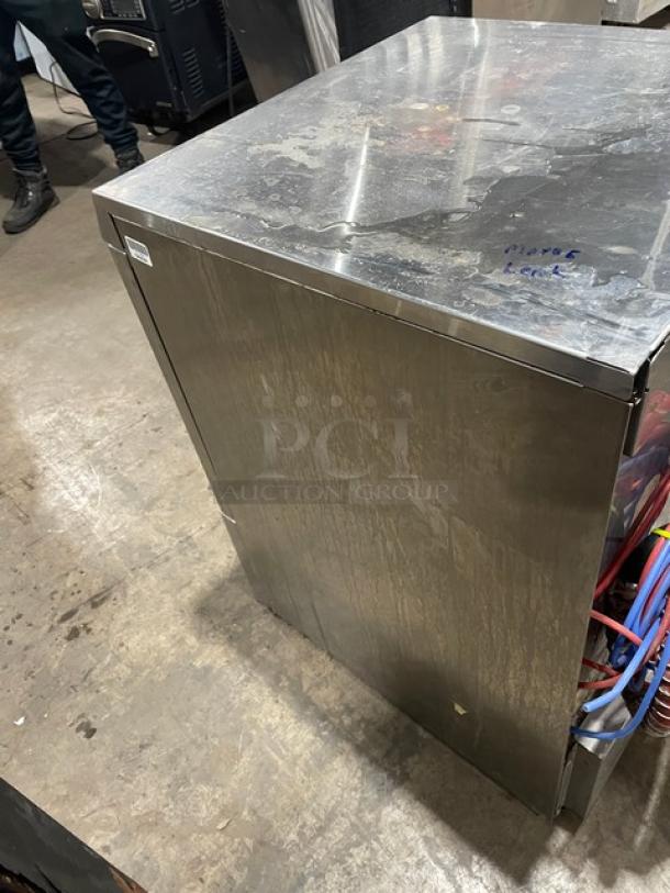 Hobart LXEH commercial dishwasher, stainless steel, undercounter, new body style, Energy Star certified, Model LXEH.