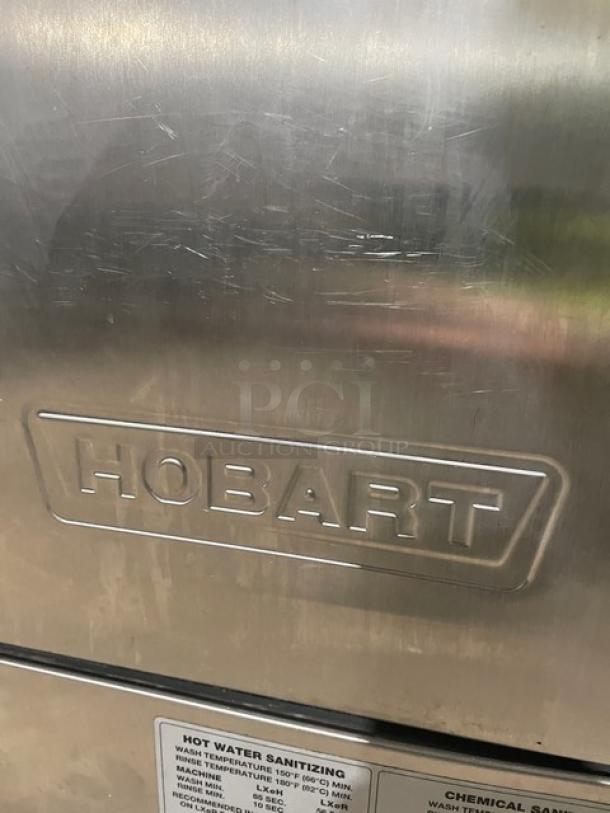 Hobart LXEH commercial stainless steel dishwasher, new body style, Energy Star certified, model LXEH, 120/208-240V.