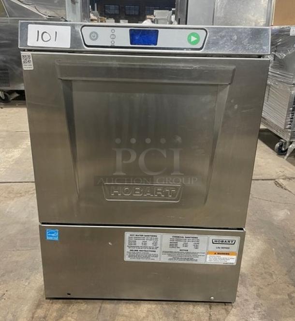 Hobart LXEH stainless steel commercial dishwasher; new body style, Energy Star certified, 120/208-240V, 1 phase, Model: LXEH.