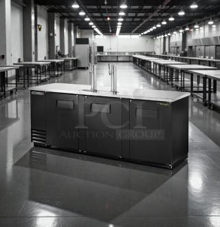 TRUE TDD-4 Commercial Draft Beer Dispenser, stellar condition, dual taps, tested, 115V AC, by True Manufacturing Co., Inc.