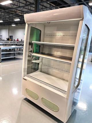 Beverage-Air MB13US open air merchandising refrigerator in outstanding condition, fully tested and working, 115V.