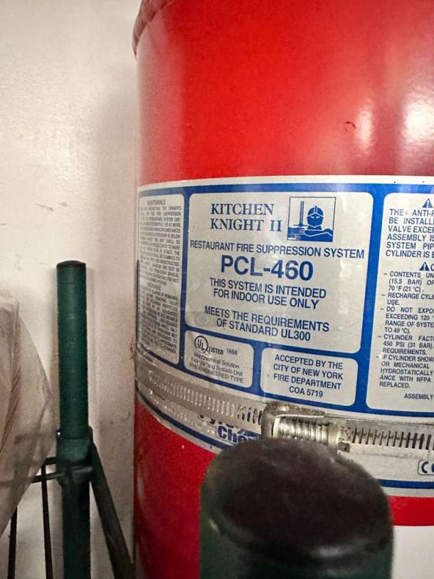 Kitchen Knight II PCL-460 fire suppression system, very good condition, fully tested, meets UL300 standards.
