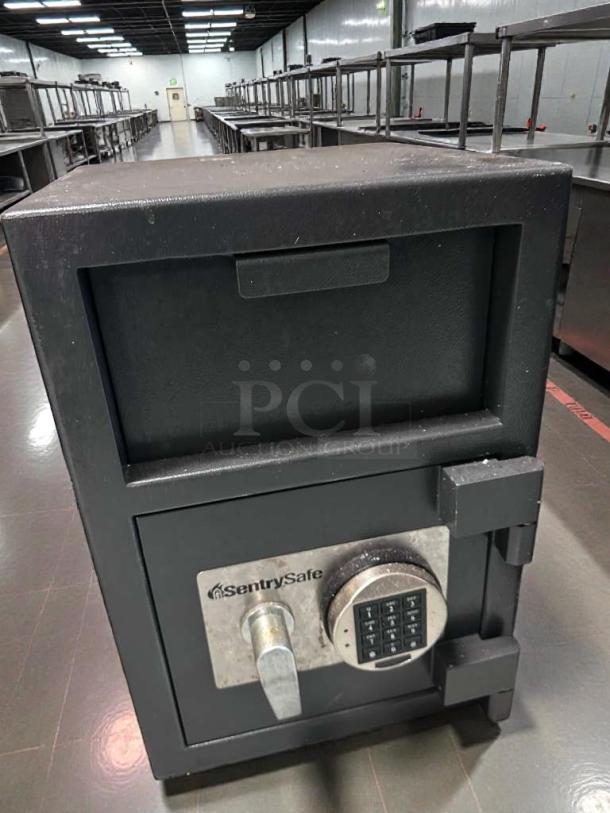 SentrySafe drop deposit security safe with electronic keypad, very good condition, fully tested and working.