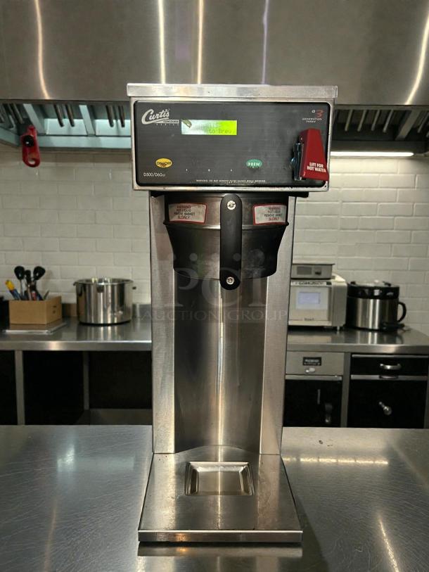 Curtis D500GT63A000 Automatic Airpot Coffee Brewer, digital controls, stainless steel, fully tested, 120/220V, excellent condition.