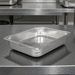 Vollrath 30222 Super Pan V® half-size stainless steel steam pan, pristine condition, tested, ready for use.