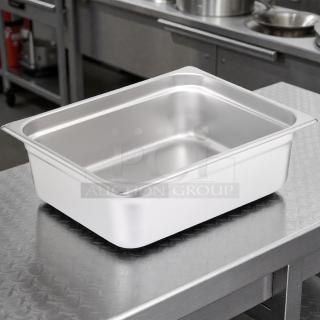 Carlisle DuraPan™ 1/2 Size Steam Table Pan, Model 607124, 4" Deep, Light Gauge Stainless Steel, Premium Condition.