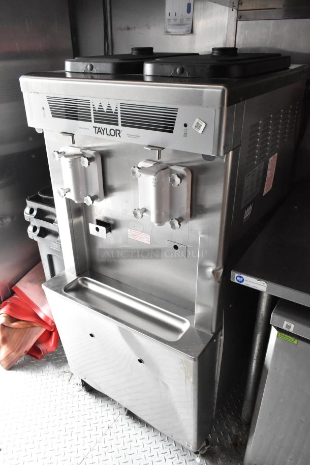 Taylor milkshake machine in a Wendy's mobile kitchen trailer, stainless steel, commercial-grade, tested and working.