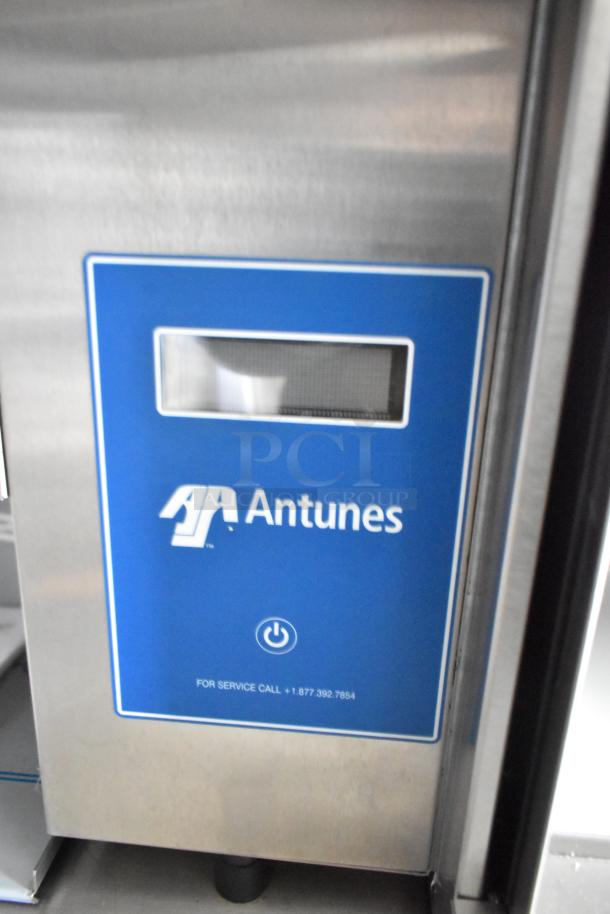 Antunes equipment panel on a Rock Solid Cargo mobile kitchen trailer, featuring commercial-grade appliances and clear title.