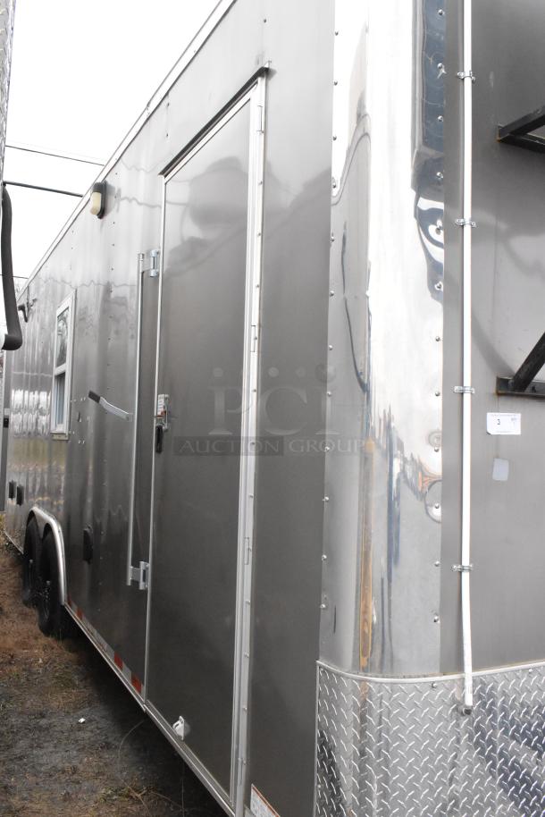 Nationwide 24' food trailer, new in 2021, fully outfitted. Features include commercial coolers and air conditioner. Clear title.