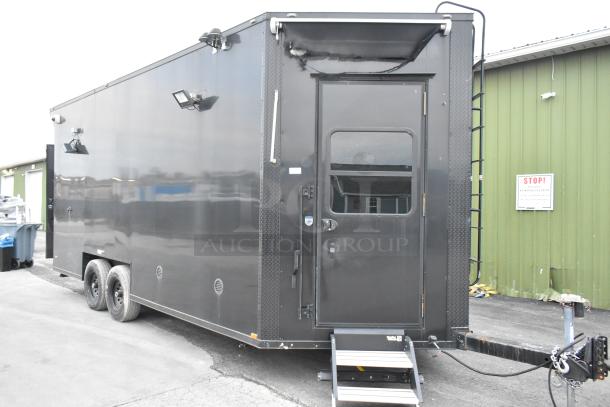BRAND NEW 2020 SDG 20' food trailer, unbranded shell, hand sink, mop sink, mobile kitchen-ready, sold with clear title.