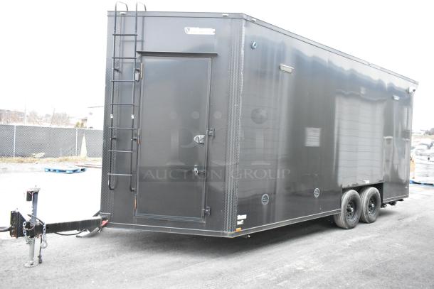 BRAND NEW 2020 SDG 20' unbranded food trailer. Features hand and mop sinks. Ready for equipment install. Sold with clear title.