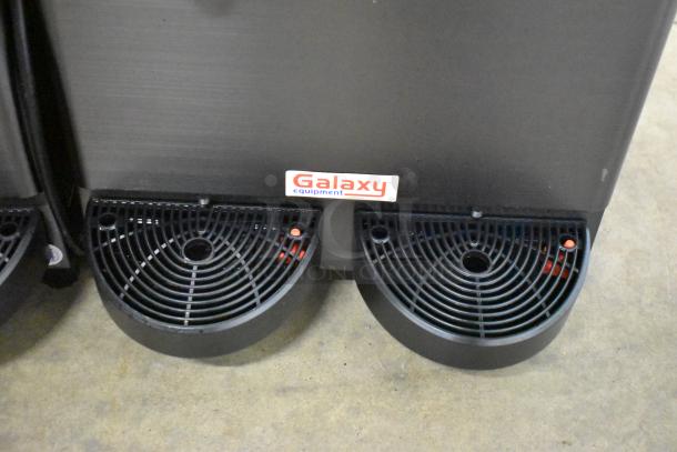 Brand new Galaxy 177GSM2 metal countertop double 3-gallon pourover granita/slushy machine. Scratch and dent condition.