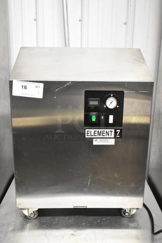 2018 Jun-Air 87R-4MN1-HSBHH stainless steel nitrogen generator, Element 7 model, on casters, 120V, 1 phase, commercial use.