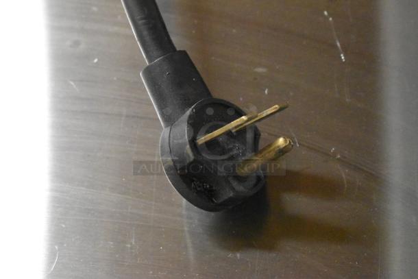 Turbochef NGO electric rapid cook oven, power cord plug visible, 208/240V, metal finish, used condition.