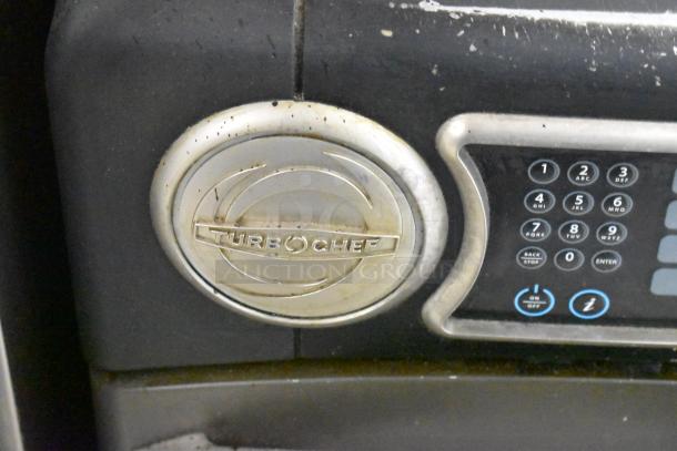 Turbochef NGO commercial rapid cook oven, electric powered, keypad visible, metal body, TurboChef logo, 208/240V, 1 Phase.